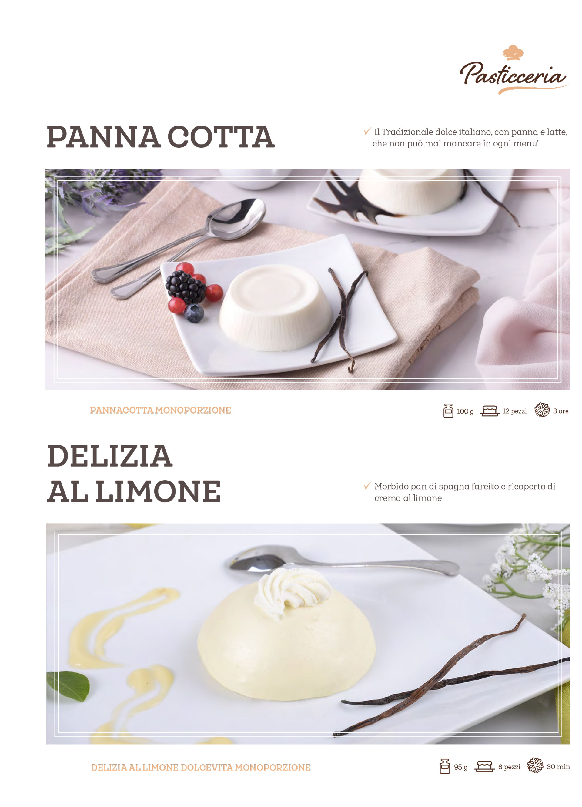 catalogo algida panna cotta e delizia al limone